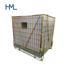 Industrial Stackable Movable Wire Mesh Basket for Pet Preform Storage